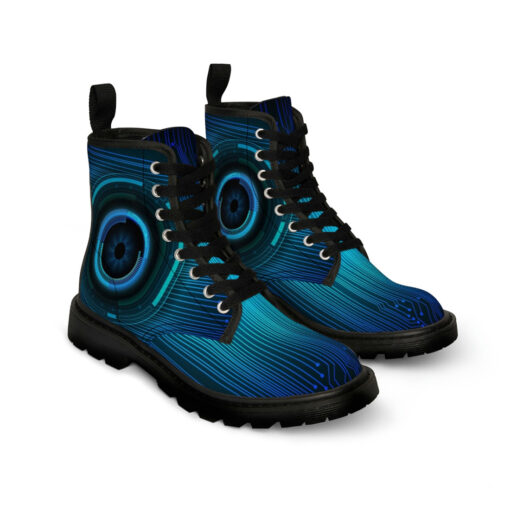 Modern Cyber Hi-Tech Canvas Boots