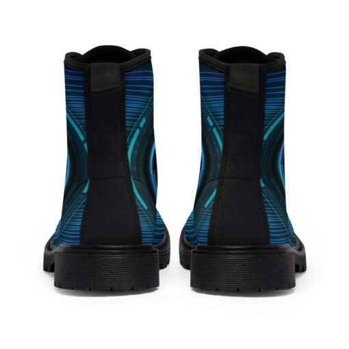 Modern Cyber Hi-Tech Canvas Boots - Image 5