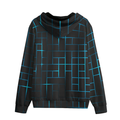 Hi-Tech Blue Illuminate Squares Zip Up Hoodie - Image 2