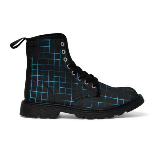 Hi-Tech Blue Illuminate Squares Canvas Boots - Image 3