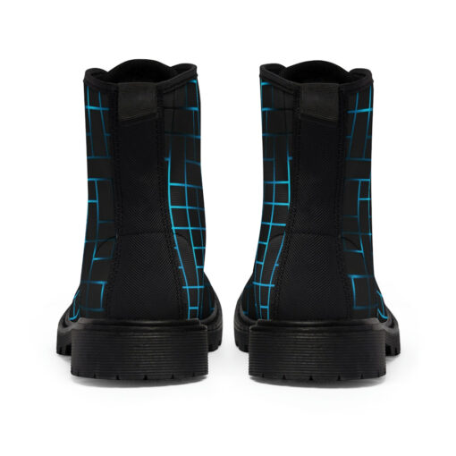 Hi-Tech Blue Illuminate Squares Canvas Boots - Image 5