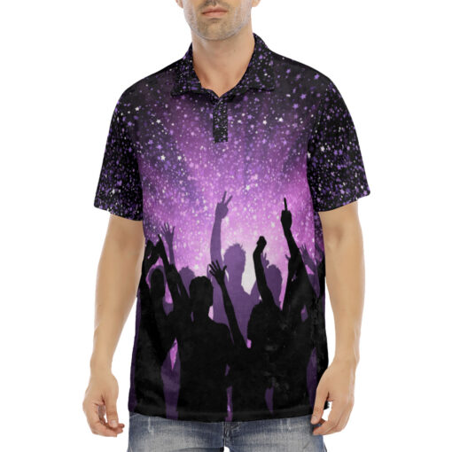 Party Crowd Velvet Polo Shirt - Image 2