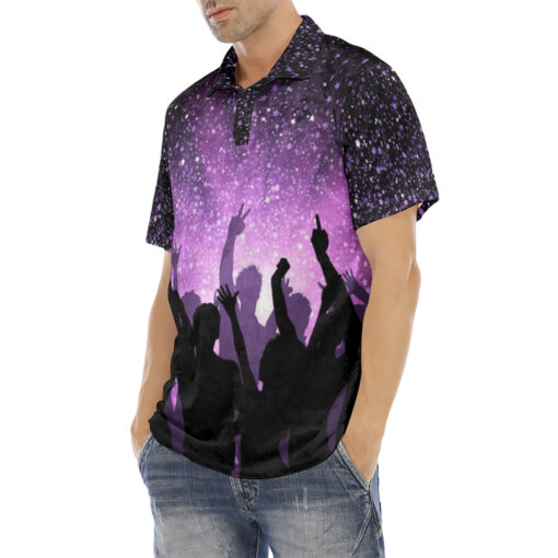 Party Crowd Velvet Polo Shirt