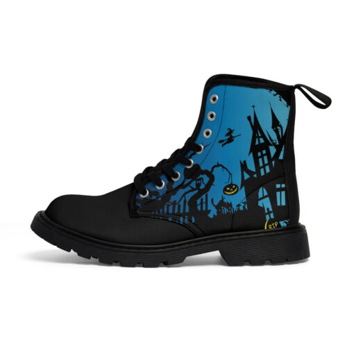 Creepy Halloween Canvas Boots - Image 2