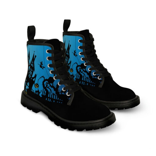 Creepy Halloween Canvas Boots