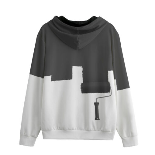 Creative Paint Roller Zip Up Hoodie - Image 2