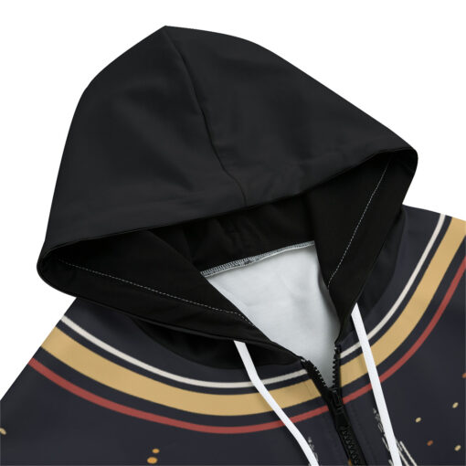 Aztec Ethnic Motif Zip Up Hoodie - Image 3