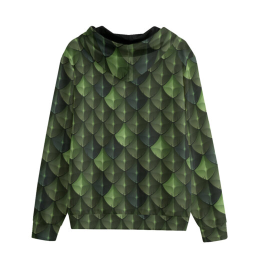 Green Dragon Reptile Scale Zip Up Hoodie - Image 2