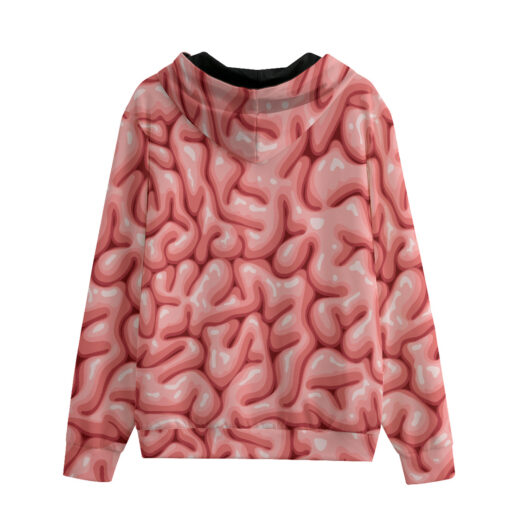 Brain Texture Zip Up Hoodie - Image 2