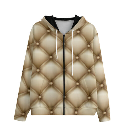 Furniture Upholstery Pattern Zip Up Hoodie