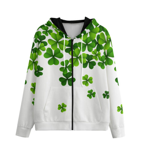 Clover Leaves Zip Up Hoodie