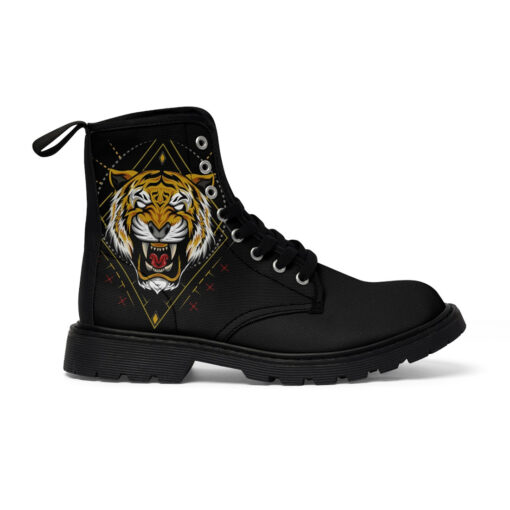 Tiger Print Canvas Boots - Image 3