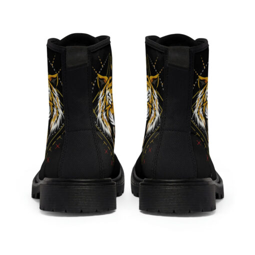 Tiger Print Canvas Boots - Image 5