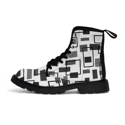 Retro Bauhaus Canvas Boots - Image 2