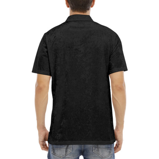 Sparkling Monster Claw Scratches Velvet Polo Shirt - Image 4