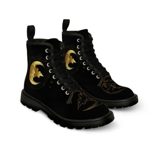 Esoteric Moon Canvas Boots