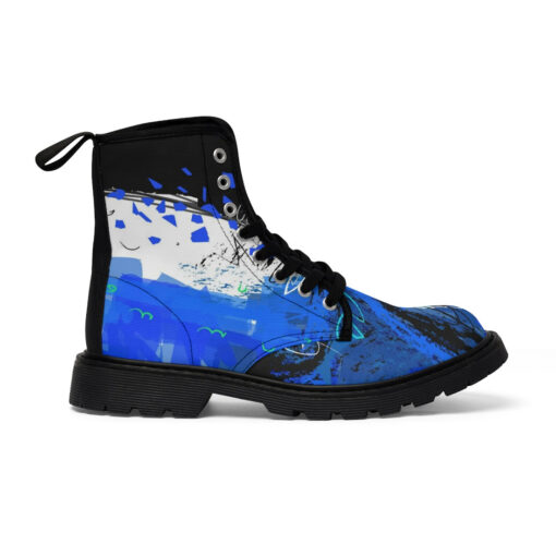 Modern Trendy Art Abstraction Canvas Boots - Image 2