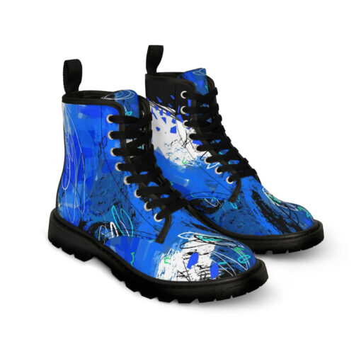 Modern Trendy Art Abstraction Canvas Boots