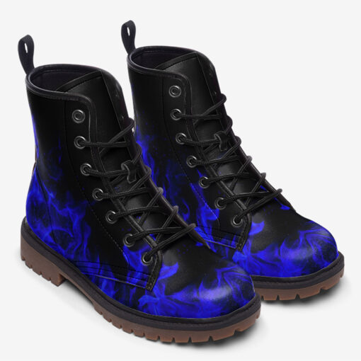 Blue Fire Trendy Leather Boots - Image 2