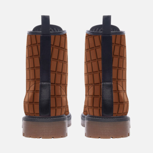 Chocolate Bar Trendy Leather Boots - Image 4