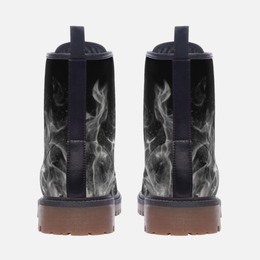 White Fire Trendy Leather Boots - Image 4