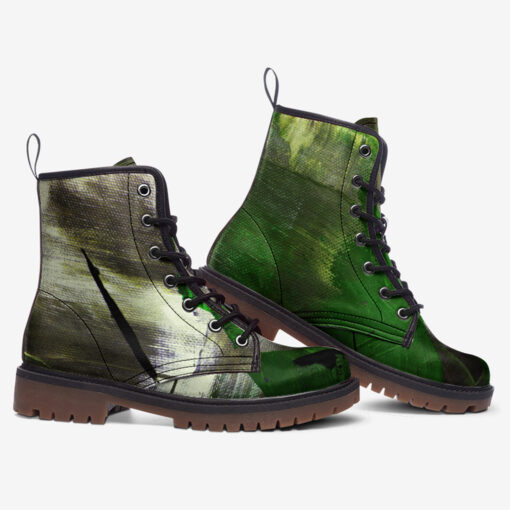 Modern Art Abstraction Trendy Leather Boots