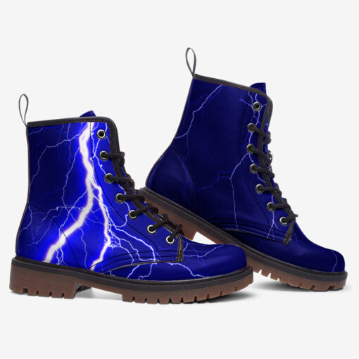 Blue Lightnings Trendy Leather Boots