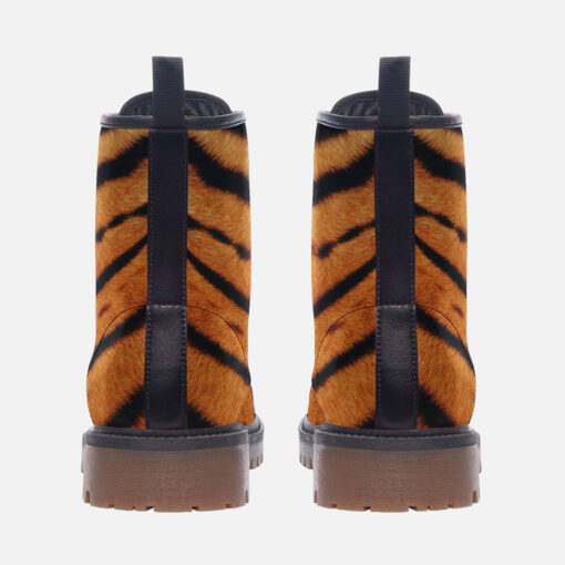 Tiger Pattern Trendy Leather Boots - Image 4