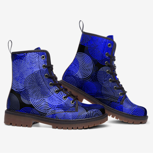 Blue Circles Trendy Leather Boots