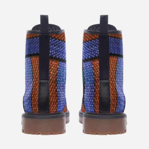 Colored Straps Trendy Leather Boots - Image 4