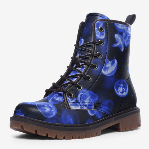 Blue Jellyfish Trendy Leather Boots - Image 3