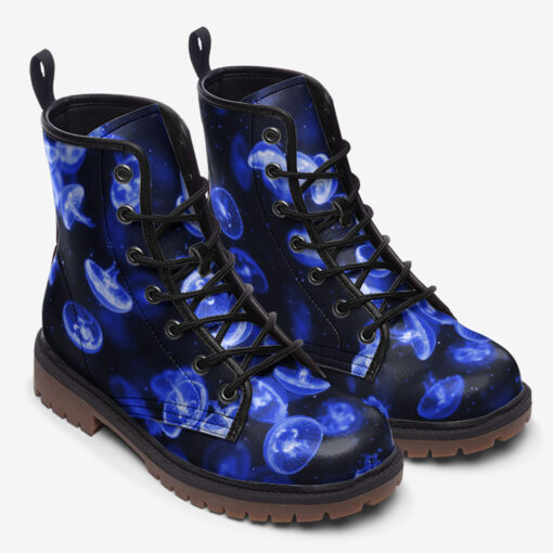 Blue Jellyfish Trendy Leather Boots - Image 2