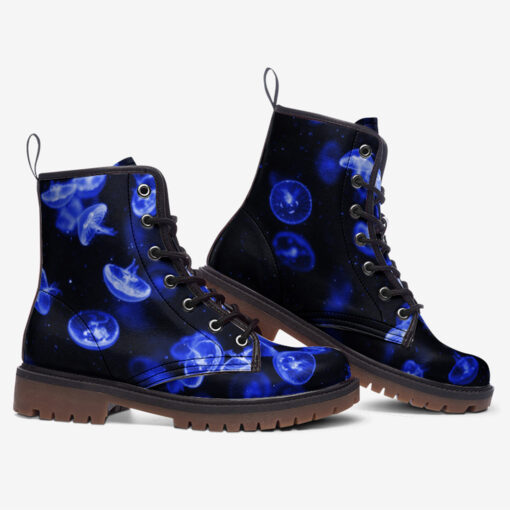 Blue Jellyfish Trendy Leather Boots