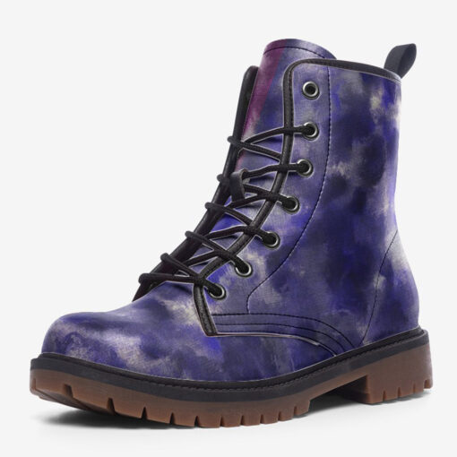 Dual Color Camouflage Trendy Leather Boots - Image 3