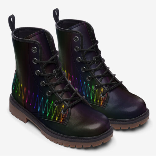 Spectrum Waves Trendy Leather Boots - Image 2