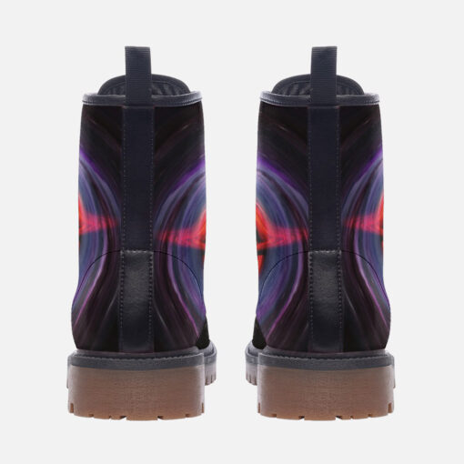 Singularity Collapsar Black Hole Trendy Leather Boots - Image 4