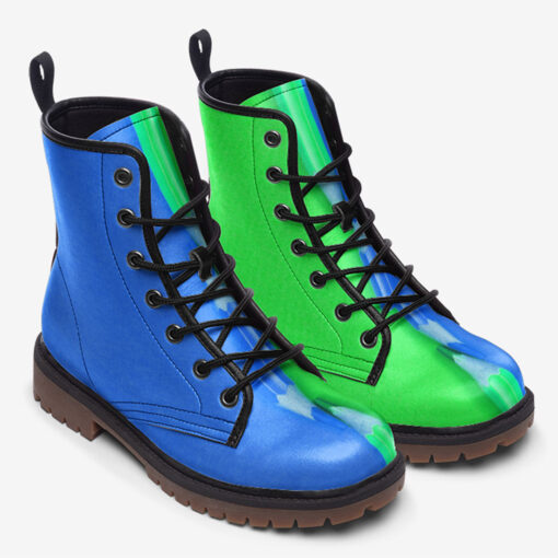 Colored Pencils Art Trendy Leather Boots - Image 2