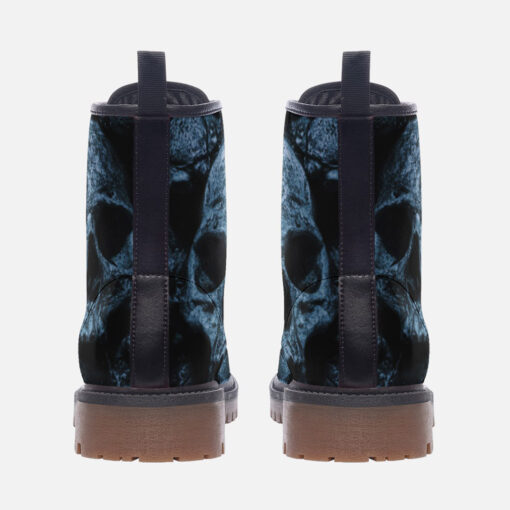 Skulls Art Trendy Leather Boots - Image 4