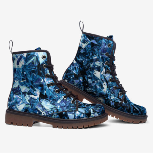 Blue Gems Trendy Leather Boots