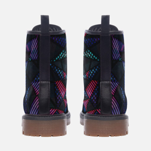 Spectrum Color Triangle Trendy Leather Boots - Image 4