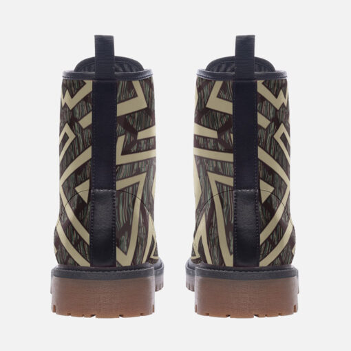 Tribal Geometric Trendy Leather Boots - Image 4