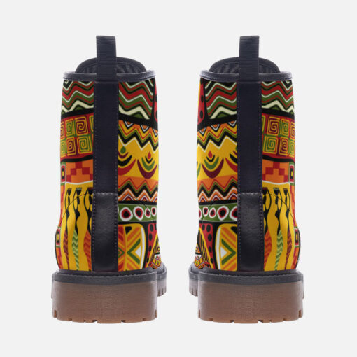 African Ornament Trendy Leather Boots - Image 4