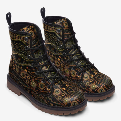 African Ethnic Tribal Trendy Leather Boots - Image 2