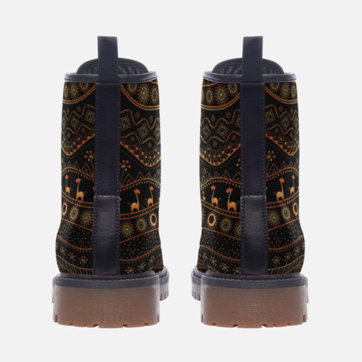 African Ethnic Tribal Trendy Leather Boots - Image 4