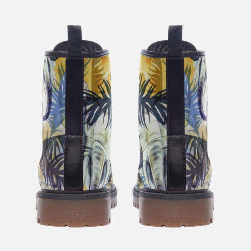 Elephants Exotic Tropical Trendy Leather Boots - Image 4