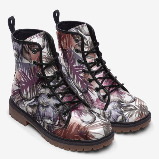 Buffaloes Exotic Tropical Trendy Leather Boots - Image 2