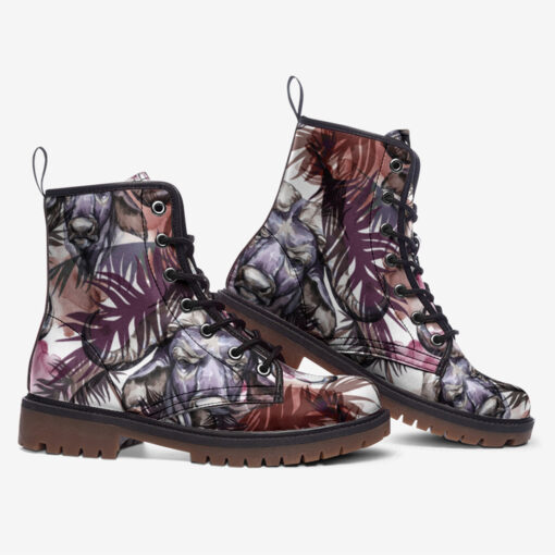 Buffaloes Exotic Tropical Trendy Leather Boots