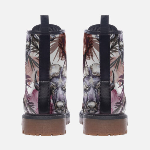 Buffaloes Exotic Tropical Trendy Leather Boots - Image 4