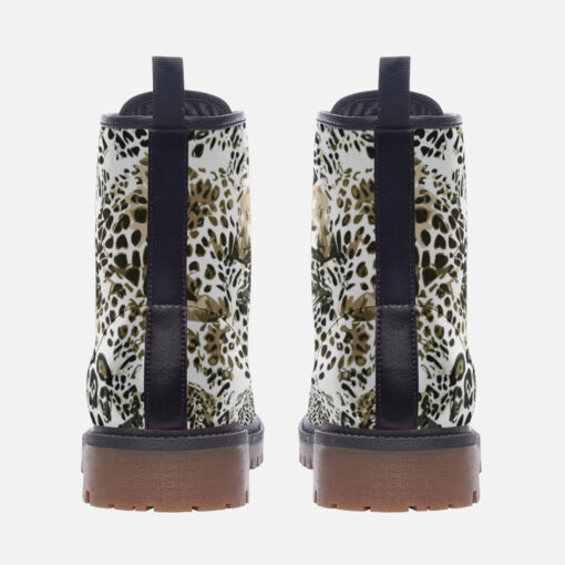 Safari Dreams Grunge Leopard Trendy Leather Boots - Image 4