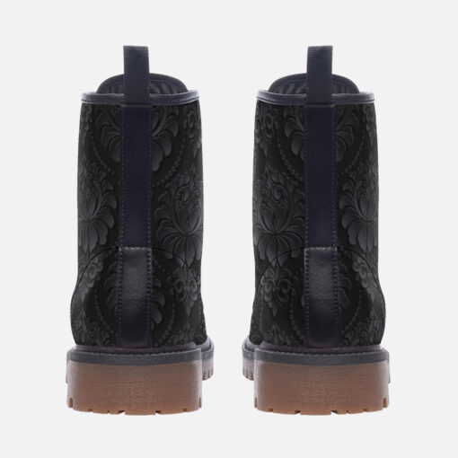 Damask Luxury Pattern Trendy Leather Boots - Image 4